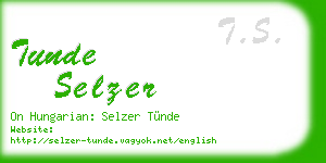 tunde selzer business card